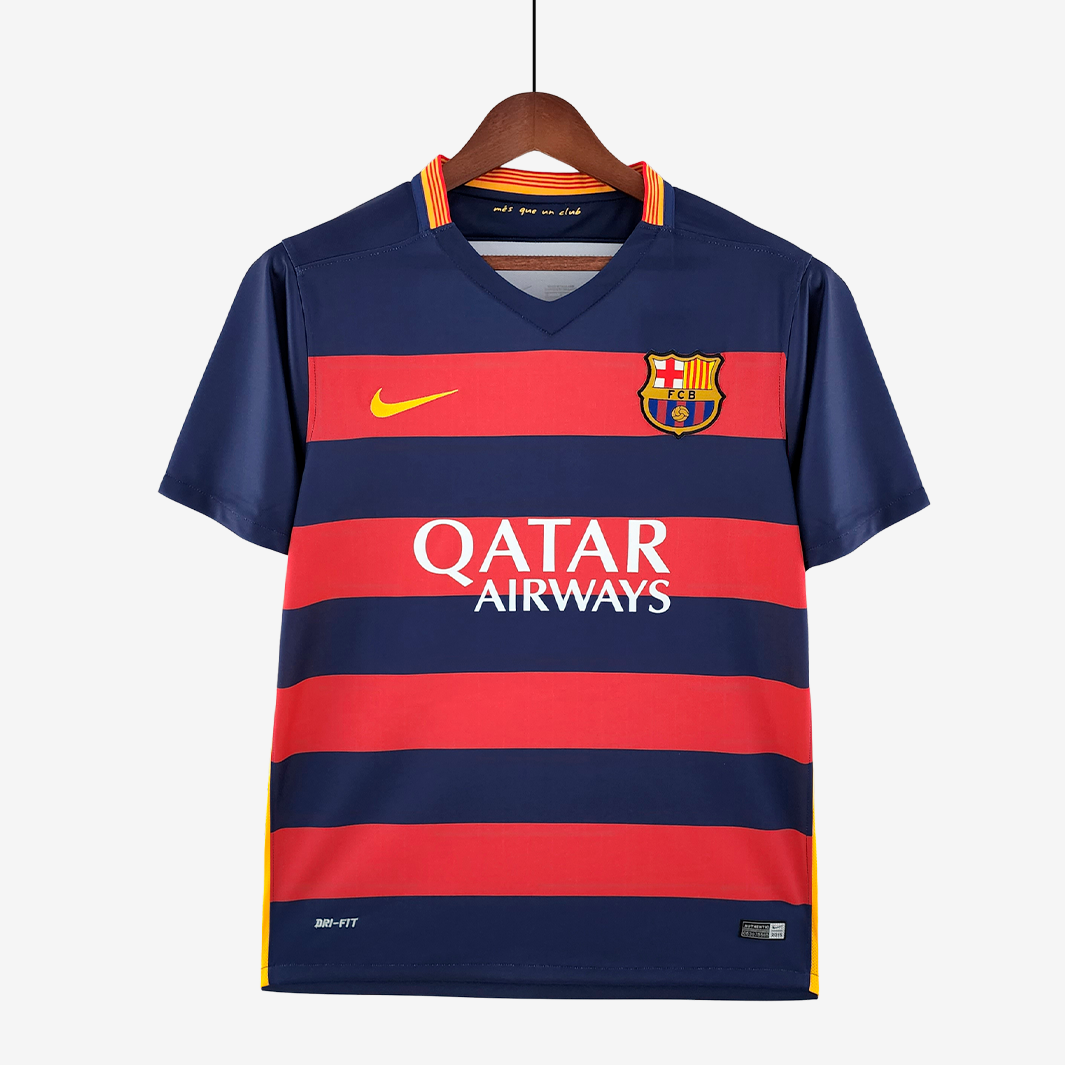 10-12 Barcelona 2015/16 Home Jersey – Retro Version - Image 1