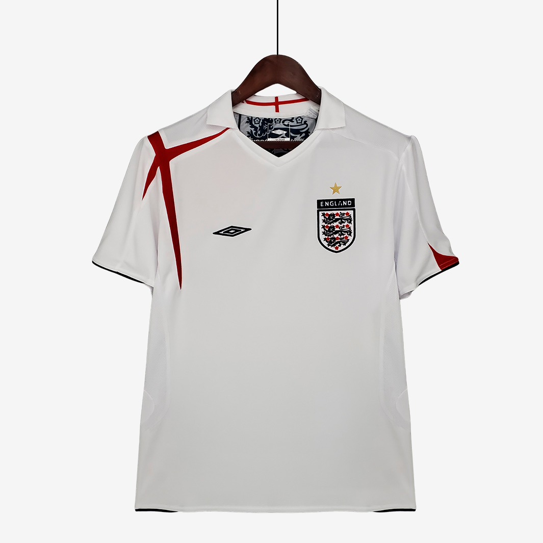 10-19 England 2006 Home Jersey– Retro Version - Image 1