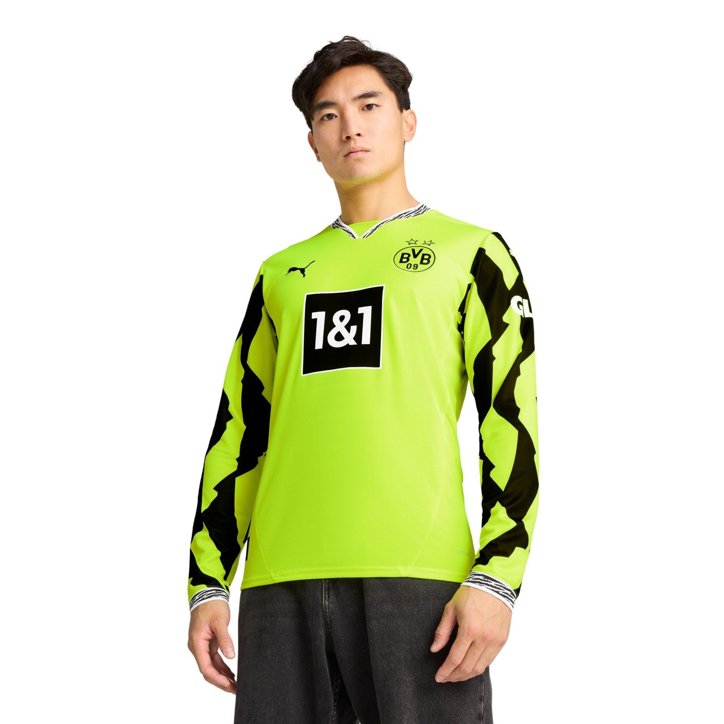 305292_puma-borussia-dortmund-anniversary-shirt-2024-2025-lange-mouwen-geel-zwart_1 Borussia Dortmund 2025/26 Anniversary Jersey Long Sleeve – Fan Version - Image 1