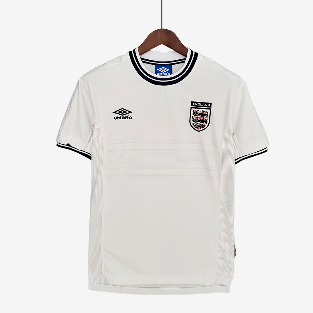 6-122 England 2000 Home Jersey – Retro Version - Image 1