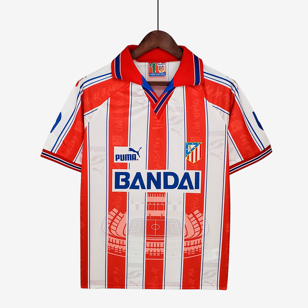 6-148 Atletico Madrid 1996/97 Home Jersey – Retro Version - Image 1