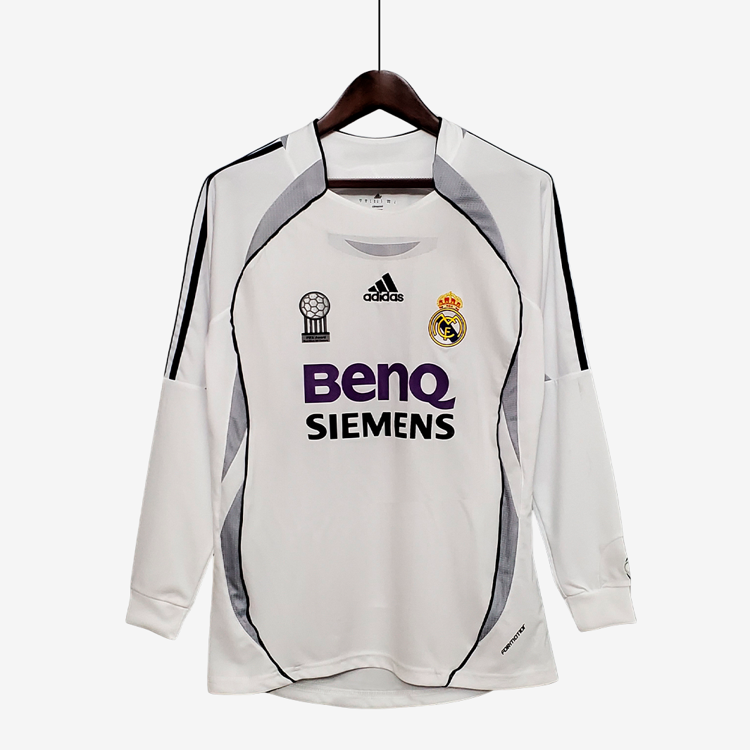 7-267 Real Madrid 2006/07 Home Jersey Long Sleeve Retro Version - Image 1