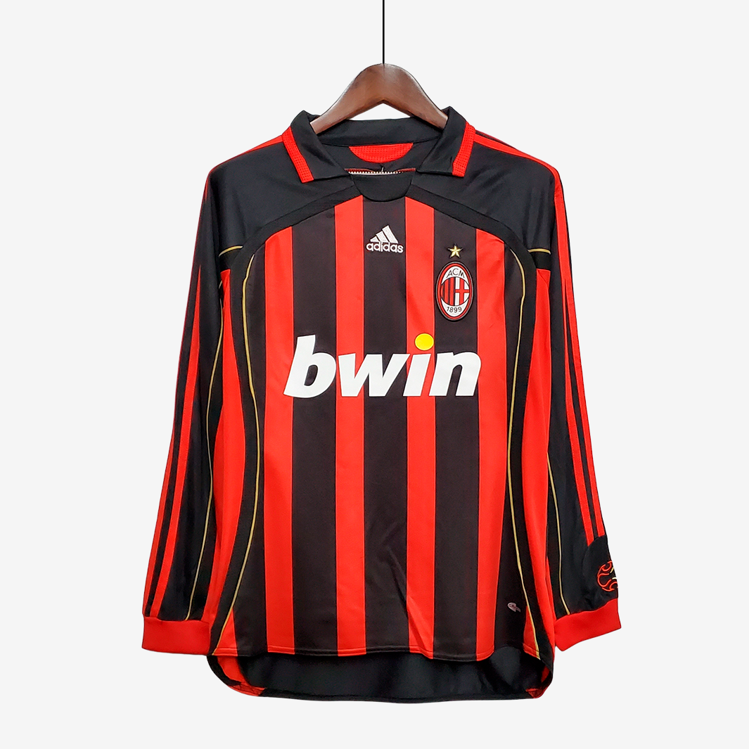 7-280 AC Milan 2006/07 Home Jersey Long Sleeve Retro Version - Image 1