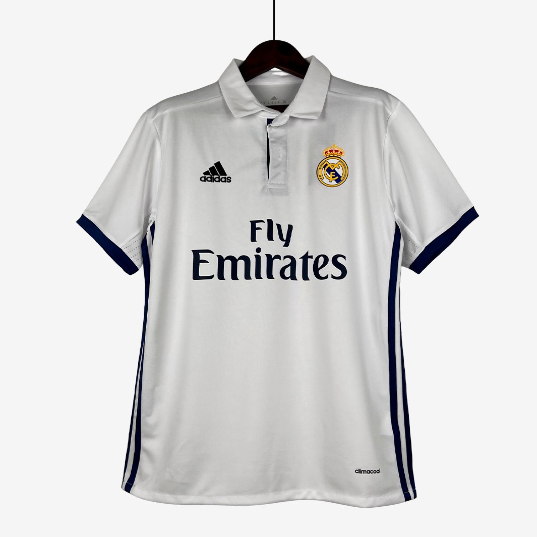 7-345 Real Madrid 2016/17 Home Jersey – Retro Version - Image 1