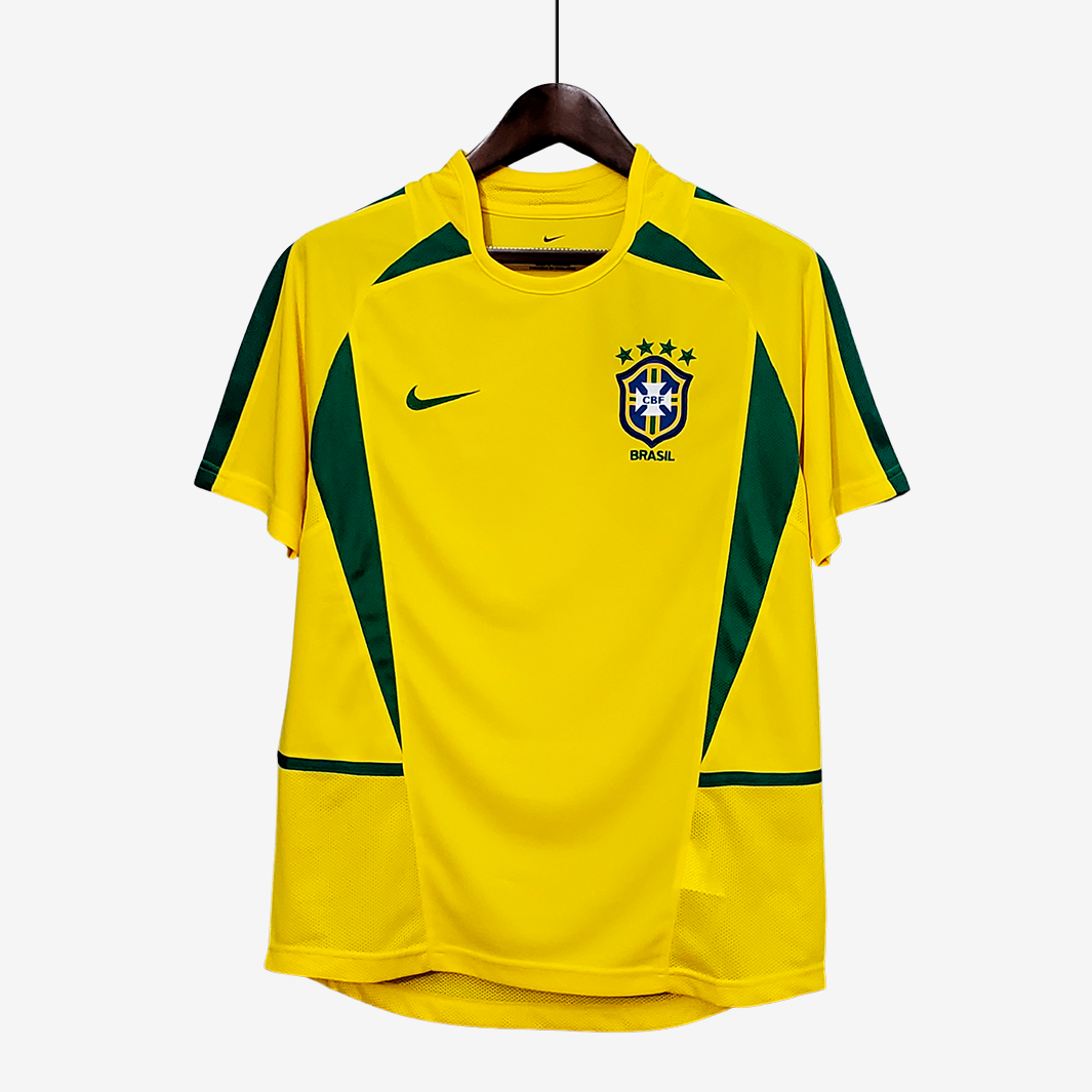 7-86 Brazil 2002 Home Jersey – Retro Version - Image 1