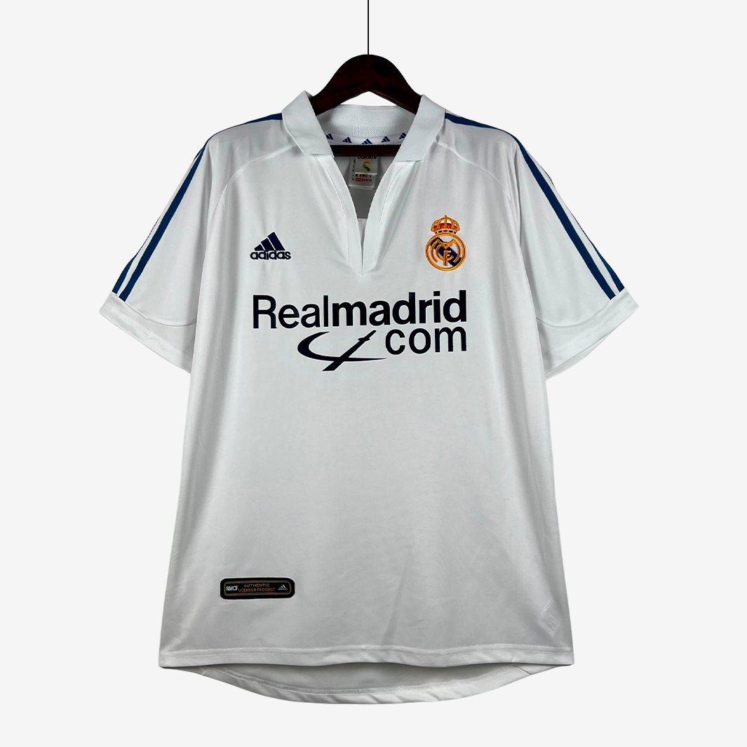 8-12 Real Madrid 2001/02 Home Jersey – Retro Version - Image 1