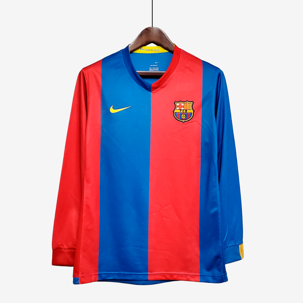 8-148 Barcelona 2006/07 Home Jersey Long Sleeve Retro Version - Image 1