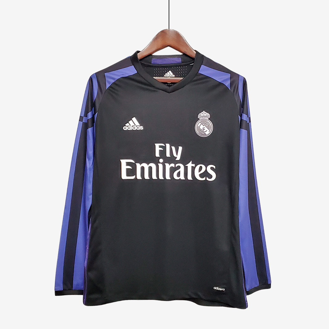 8-155 Real Madrid 2015/16 Third Jersey Long Sleeve Retro Version - Image 1