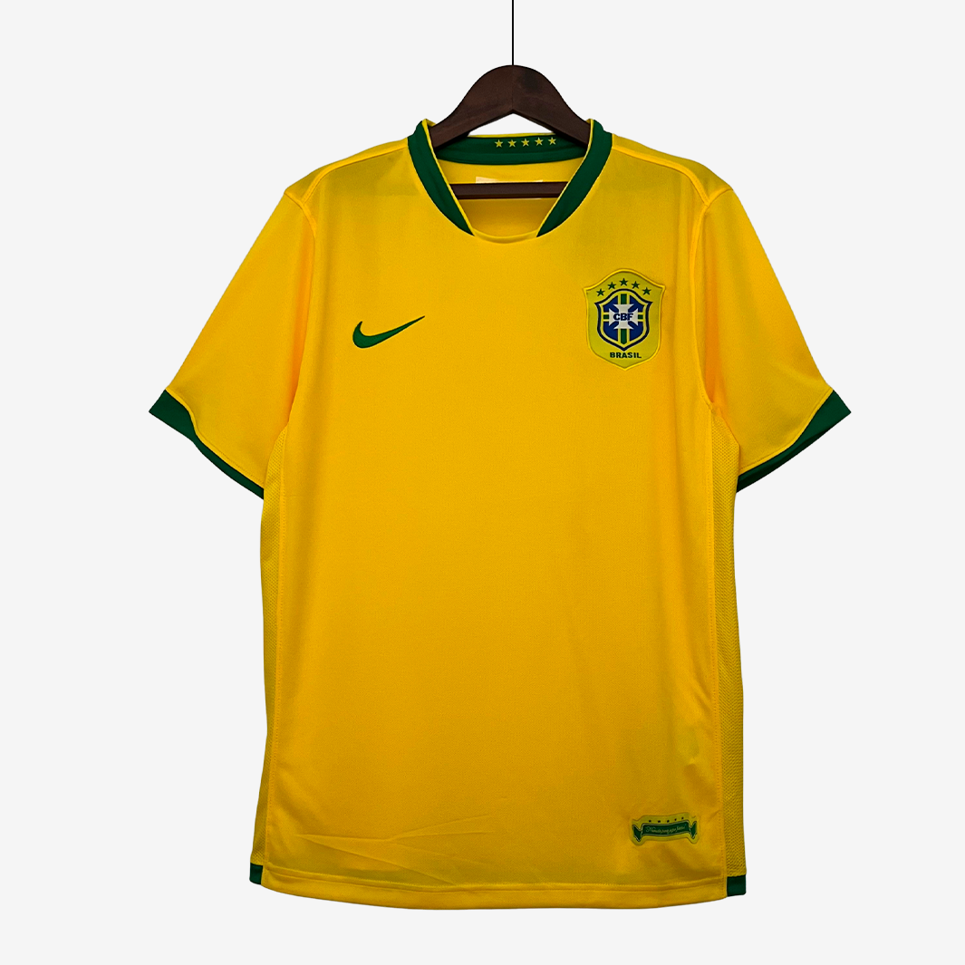 8-29 Brazil 2006 Home Jersey – Retro Version - Image 1