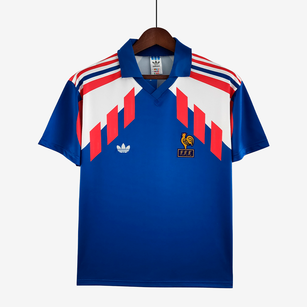 8-45 France 1988/90 Home Jersey – Retro Version - Image 1