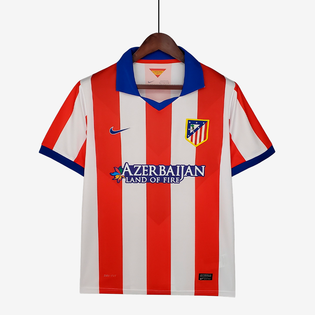 8-83 Atletico Madrid 2014/15 Home Jersey – Retro Version - Image 1