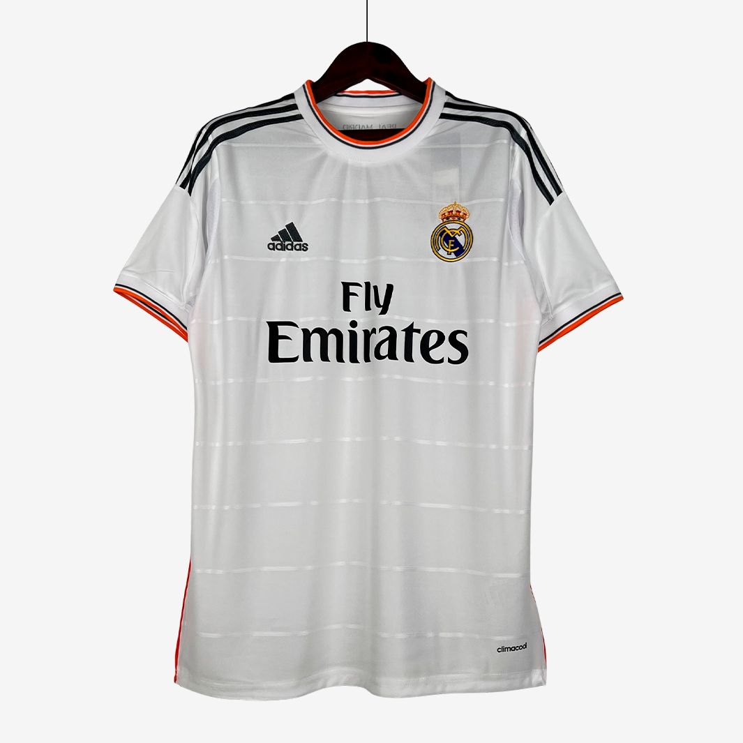 8-9 Real Madrid 2013/14 Home Jersey – Retro Version - Image 1