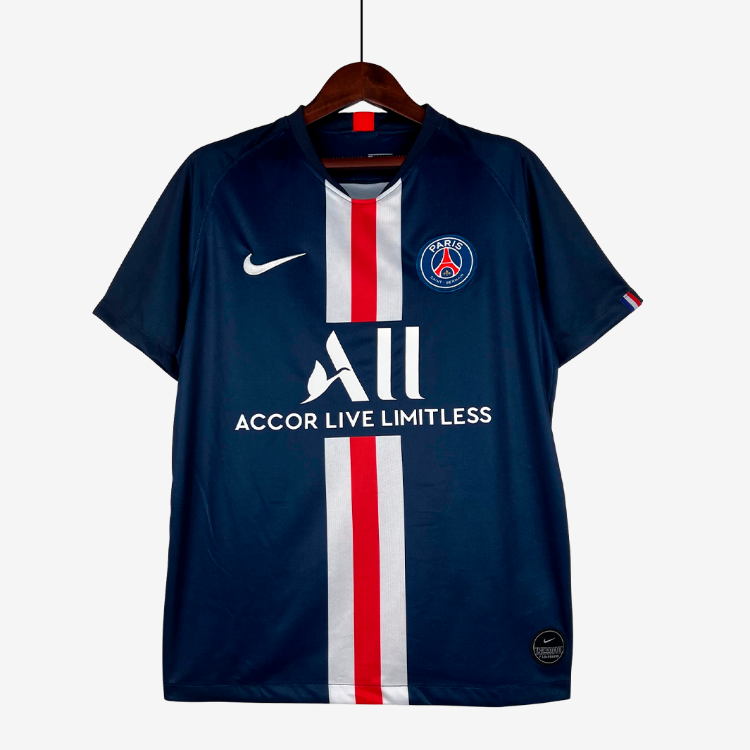 8 Paris Saint-Germain (PSG) 2019/20 Home Jersey – Retro Version - Image 1