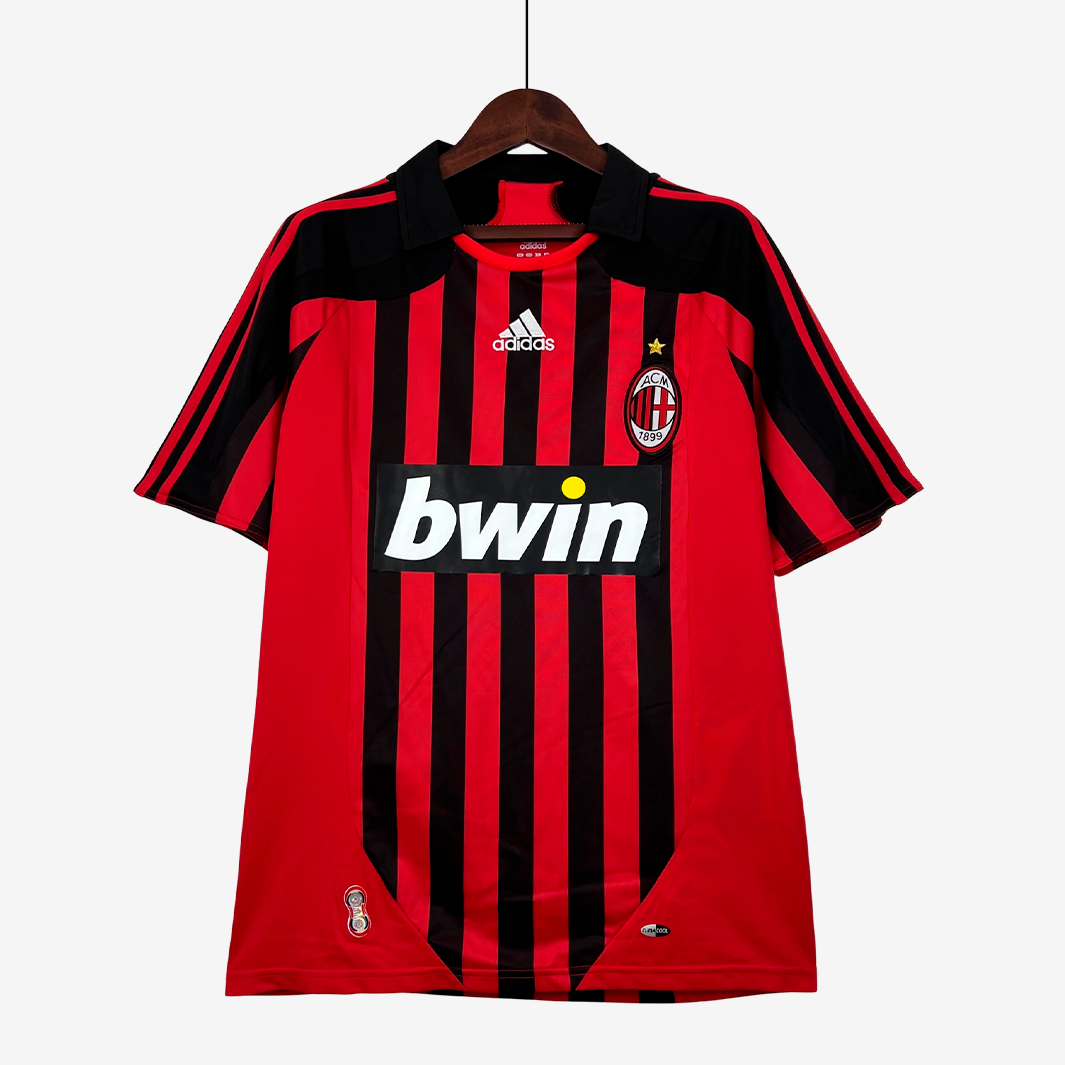 9-4 AC Milan 2007/08 Home Jersey – Retro Version - Image 1