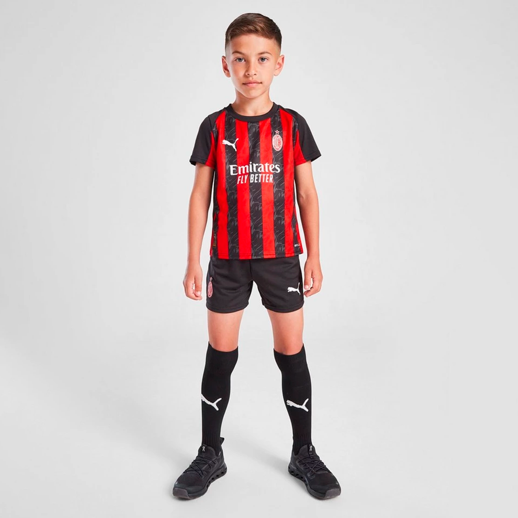 Fotofhdrhdr AC Milan 2025/26 Home Kids Kit - Image 1