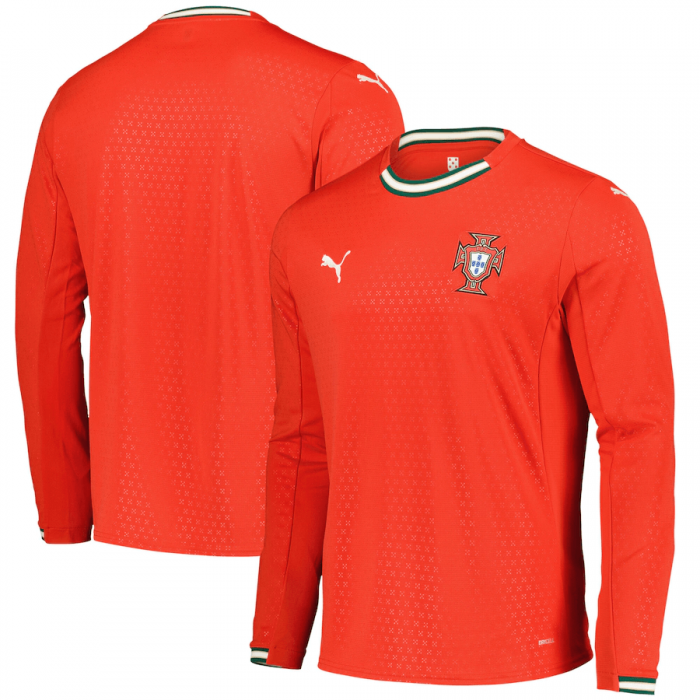 Portugal-home-puma-ls-700x700-1 Portugal 2025/26 Home Jersey Long Sleeve – Fan Version - Image 1