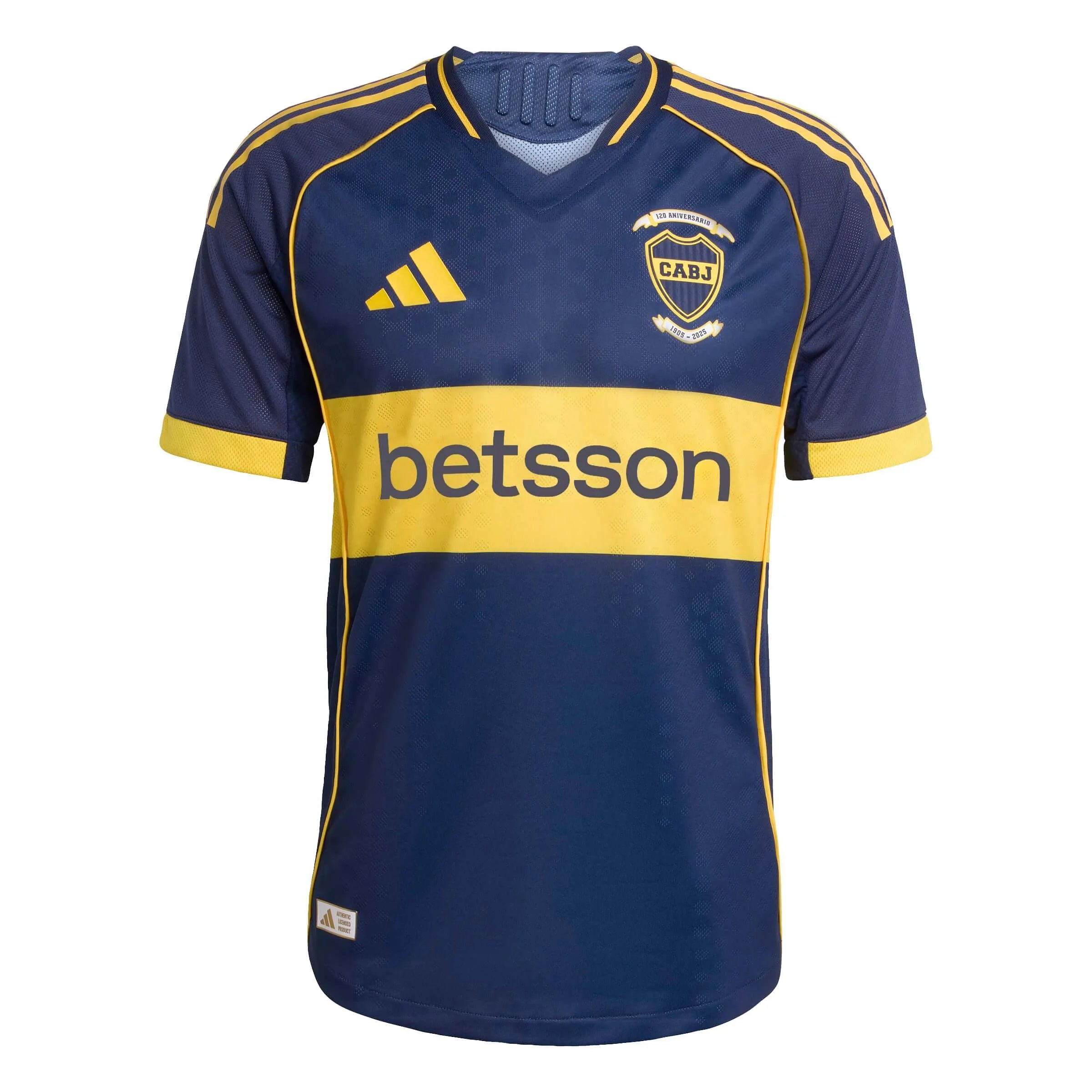 adidas2025-26BocaJuniorsMen_sAuthenticHomeSoccerJersey_Front Boca Juniors 2025/26 Home Jersey – Player Version - Image 1