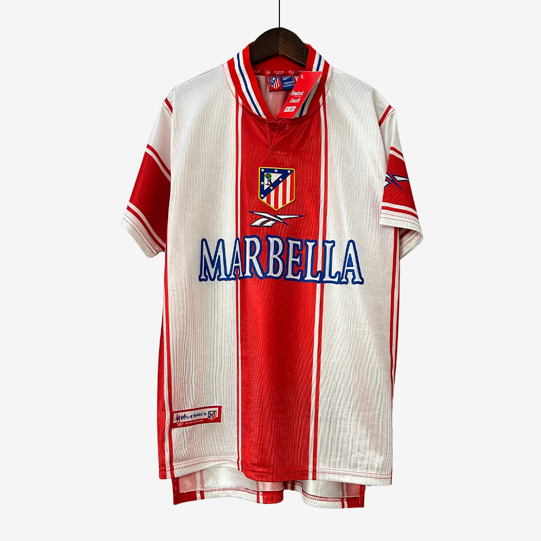 site-7 Atletico Madrid 1999/00 Home Jersey – Retro Version - Image 1