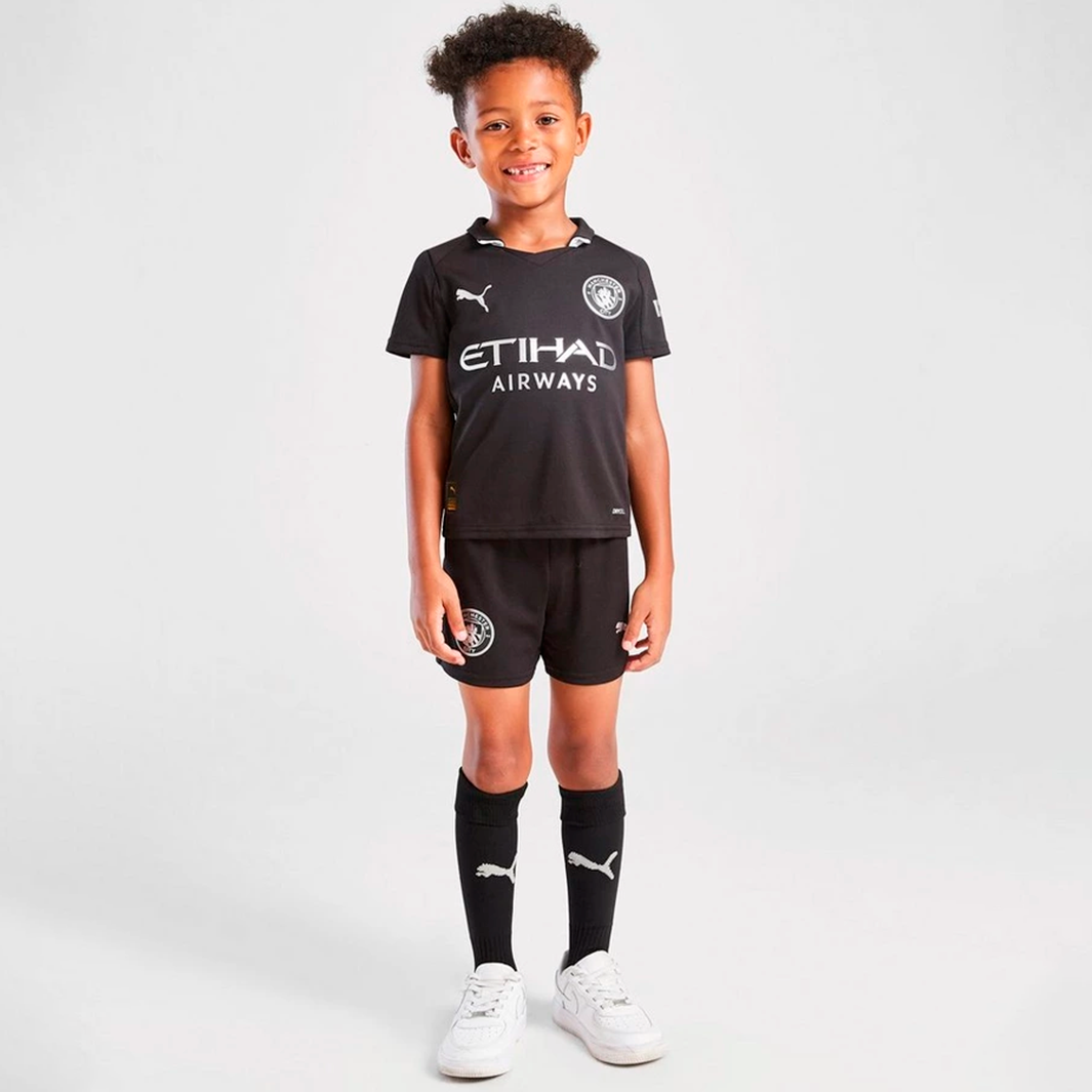 1-263 Manchester City 2025/26 Away – Kit Kids - Image 1
