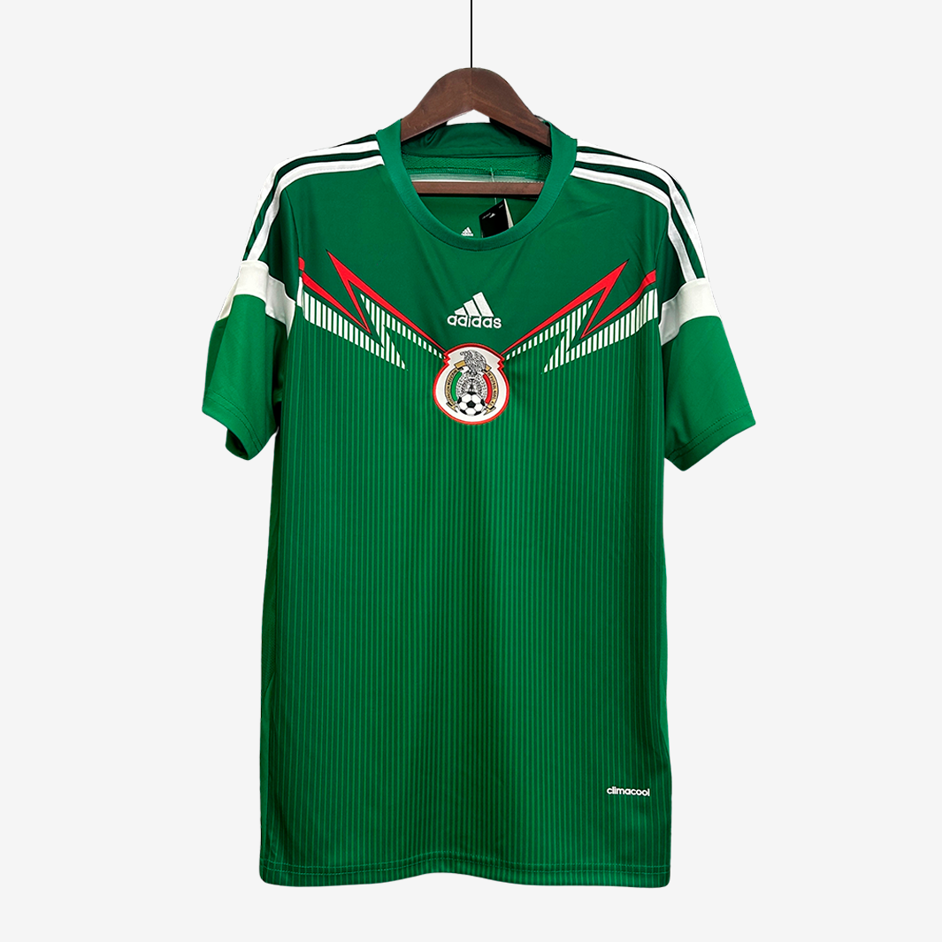 6-109_7ec5a18e-d673-46d6-ad05-98ee0eca4d59 Mexico 2014 Home Jersey – Retro Version - Image 1