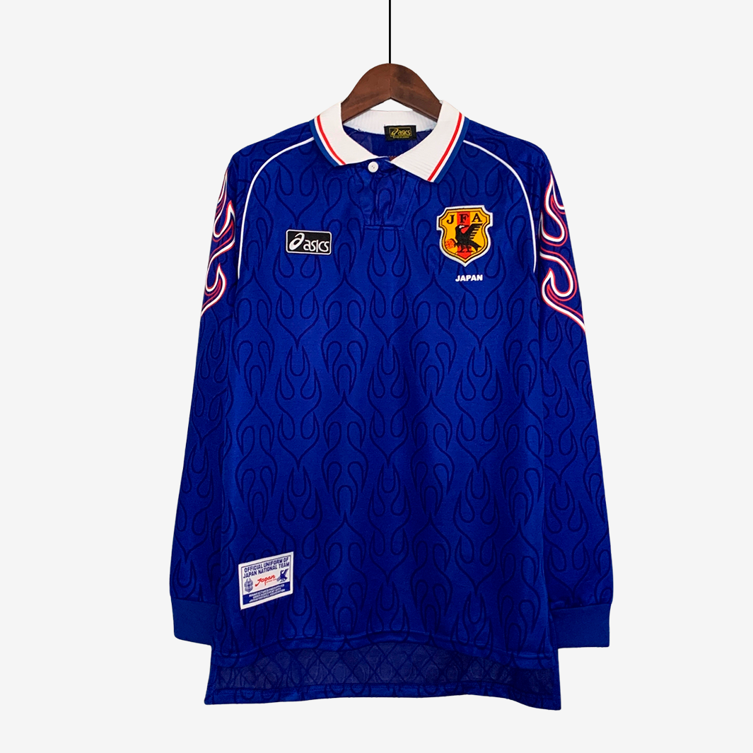 7-274_5b6567ed-91b0-45ae-9fd9-cf26c3dfb6e1 Japan 1998 Home Jersey Long Sleeve – Retro Version - Image 1