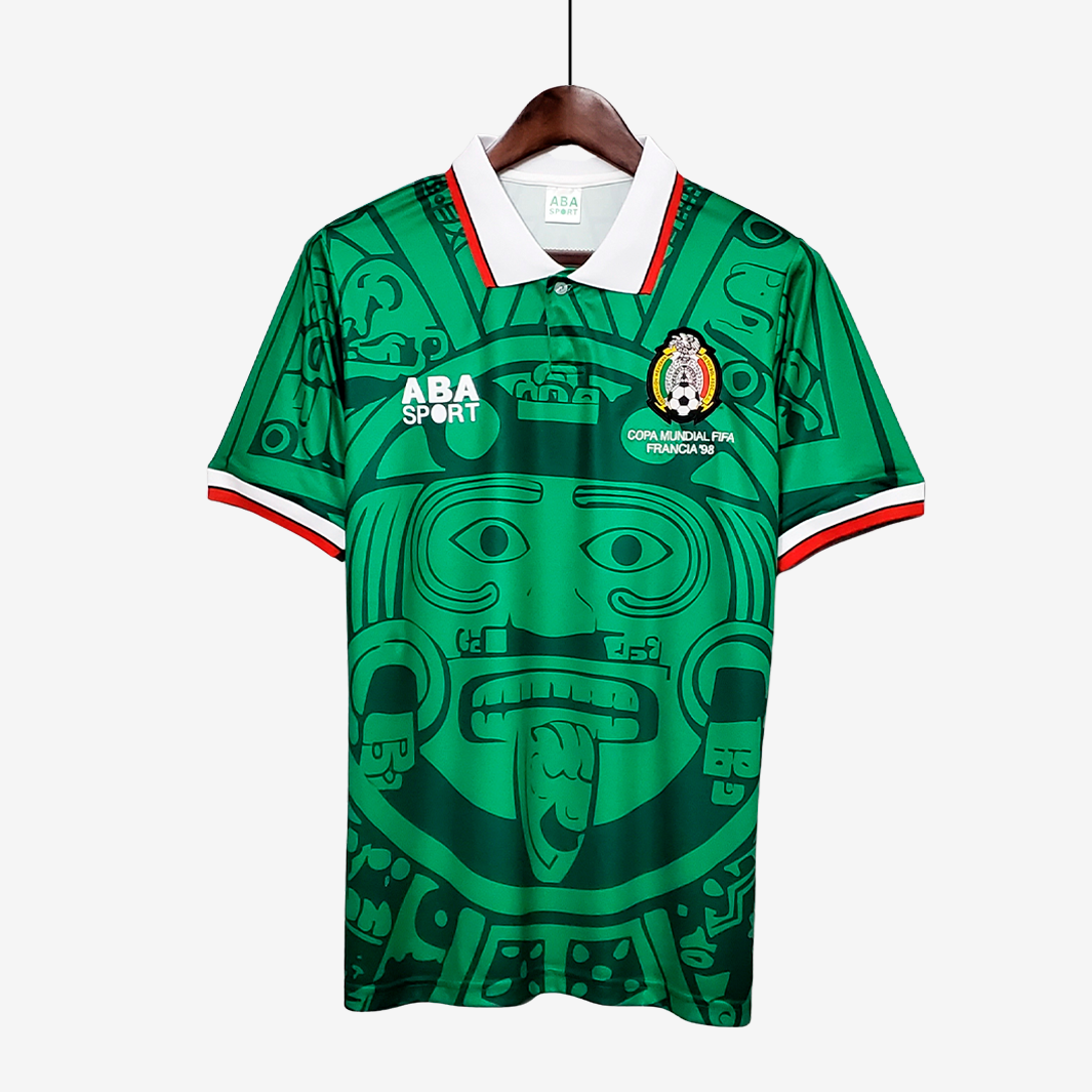 7-351 Mexico 1998 Home Jersey Retro Version - Image 1