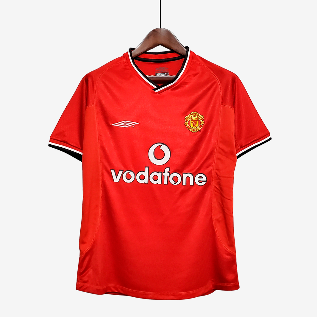 PSD-Retro-282 Manchester United 2000/01 Home Jersey Retro Version - Image 1