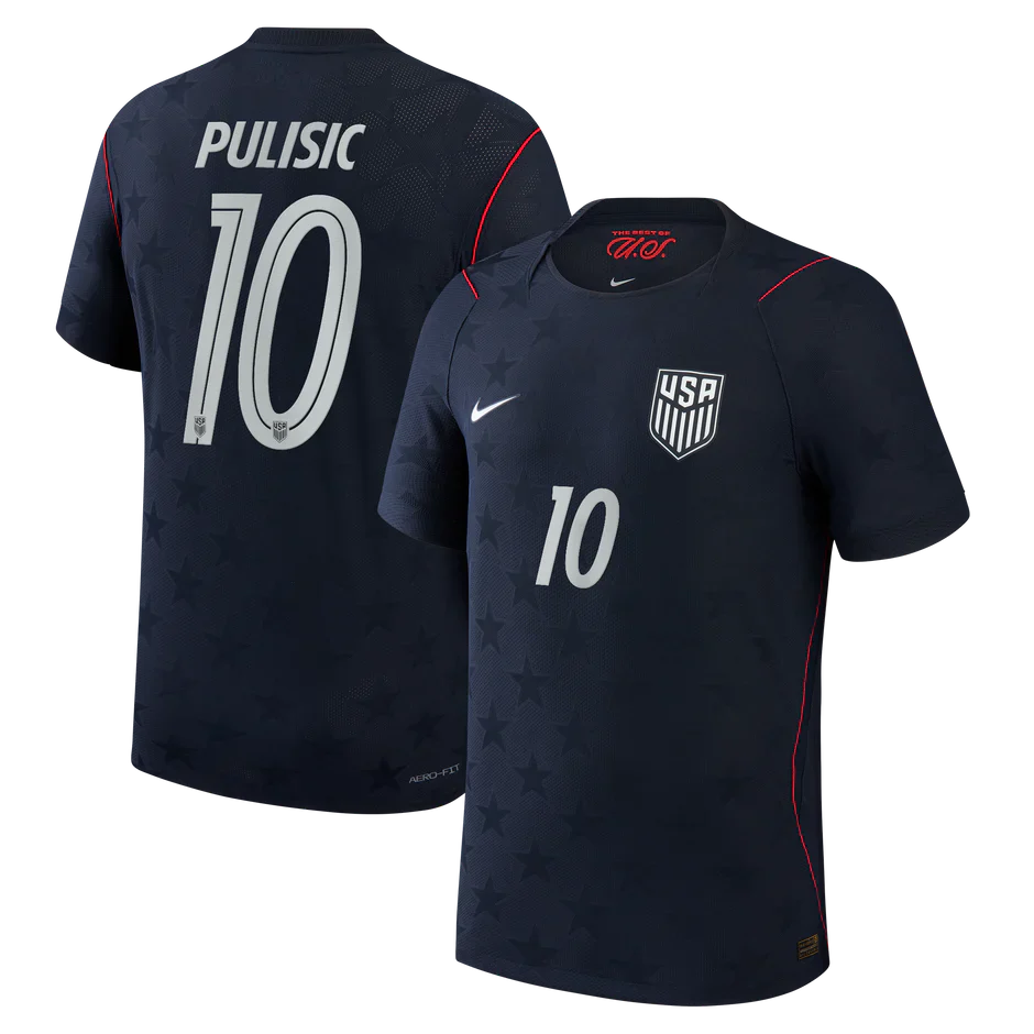 Pulisic #10 USA 2026 Away Jersey Blue - Fan Version - Image 1