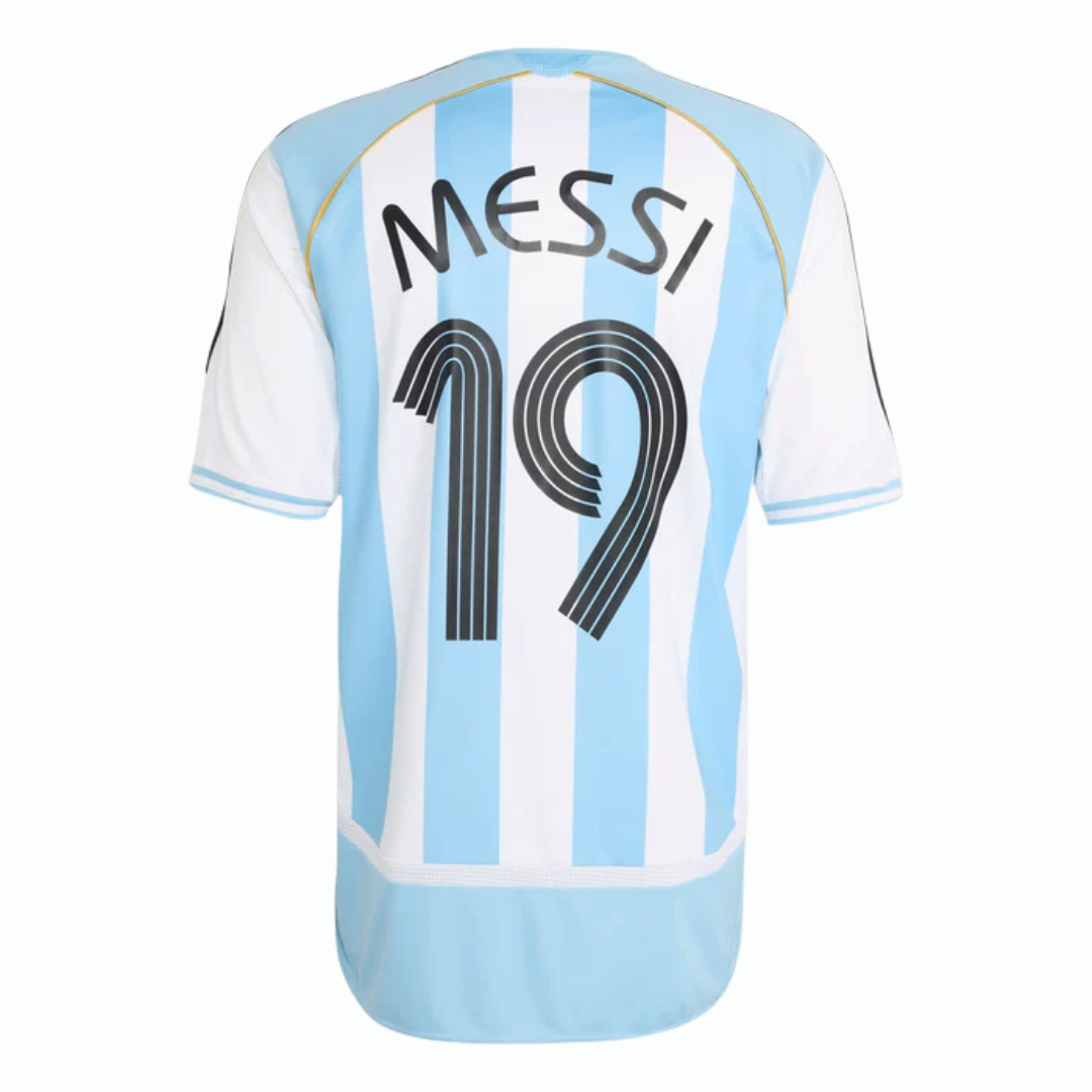 Argentina Home Jersey 2006 Messi #19 - Retro - Image 1