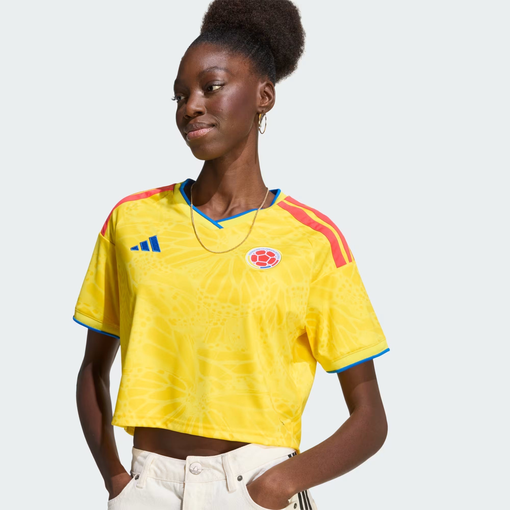 Colombia 26 Home Cropped Jersey - World Cup 2026 - Image 1