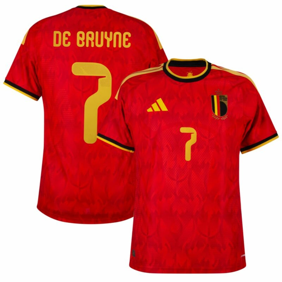 Belgium Home De Bruyne 7 Fan Jersey Shirt 2026 World Cup - Image 1