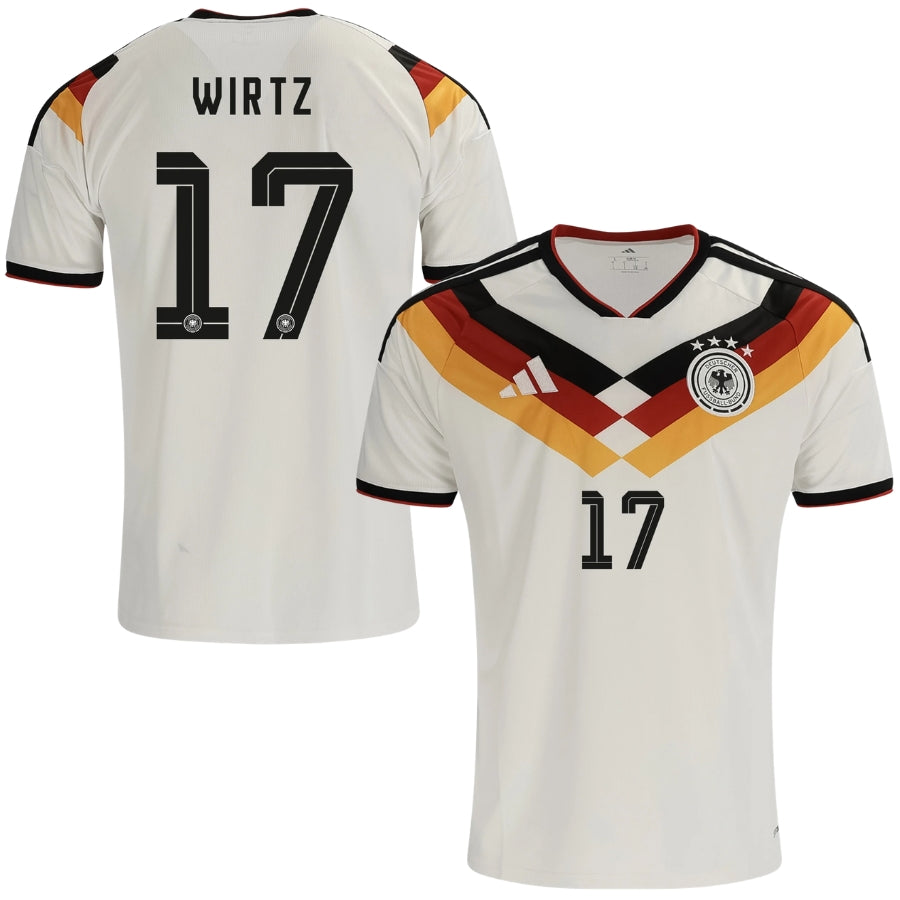 Germany Home Wirtz 17 Fan Jersey Shirt 2026 World Cup - Image 1