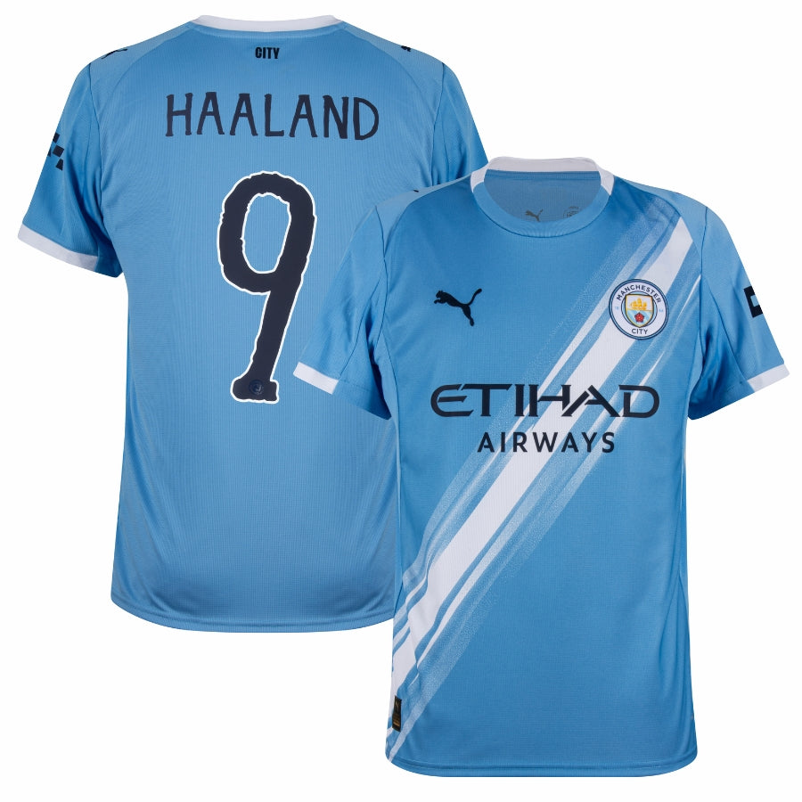 Manchester City Home Haaland 9 Fan Jersey 2025/26 - Image 1