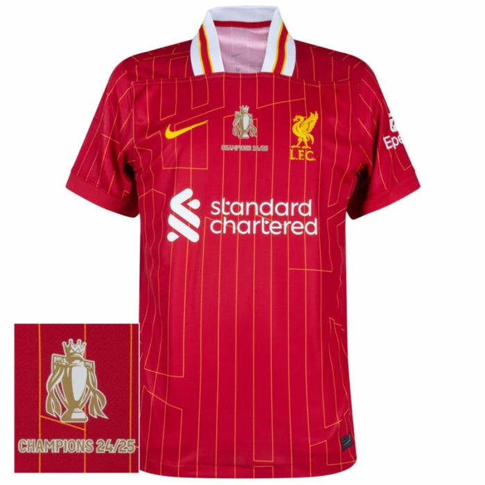 Liverpool Home Fan Jersey 2025/26 Trophy Print - Image 1