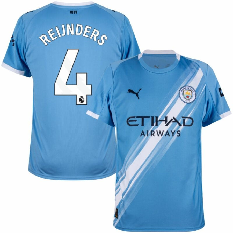 Manchester City Home Reijnders 4 Fan Jersey 2025/26 - Image 1
