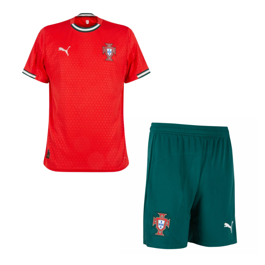 Kids Kit Portugal Home Jersey 2025/26 - Image 1
