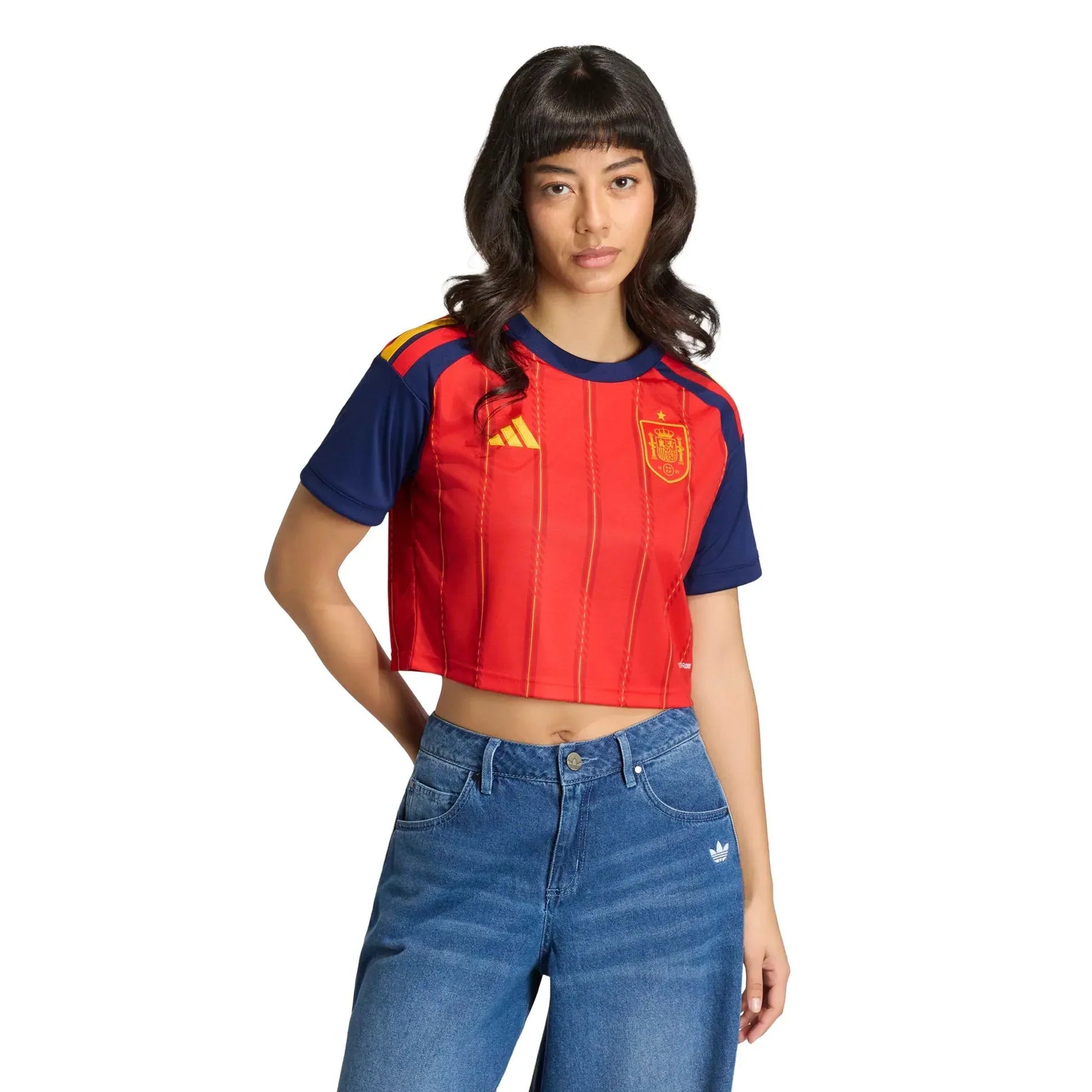 2026 Spain Women's Stadium Home Cropped Soccer Jersey - World Cup 2026 - Image 1