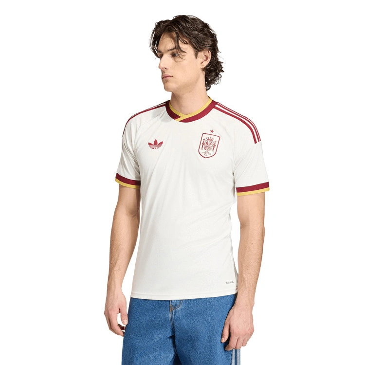 camiseta-adidas-spain-fef-segunda-equipacion-mundial-2026-off-white-0 Spain 2026 Away Jersey World Cup 2026 - Fan Version - Image 1