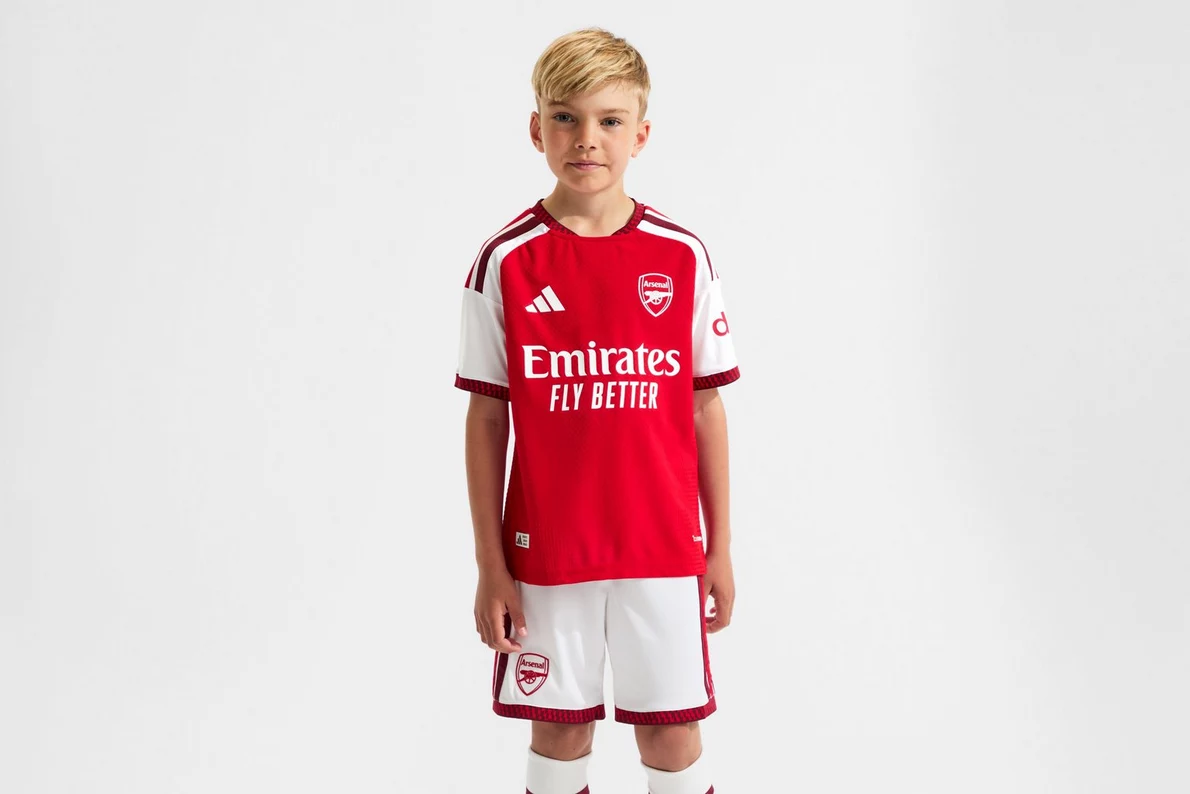 Arsenal Kit Kids 2026/27 Home Jersey and Shorts - Image 1