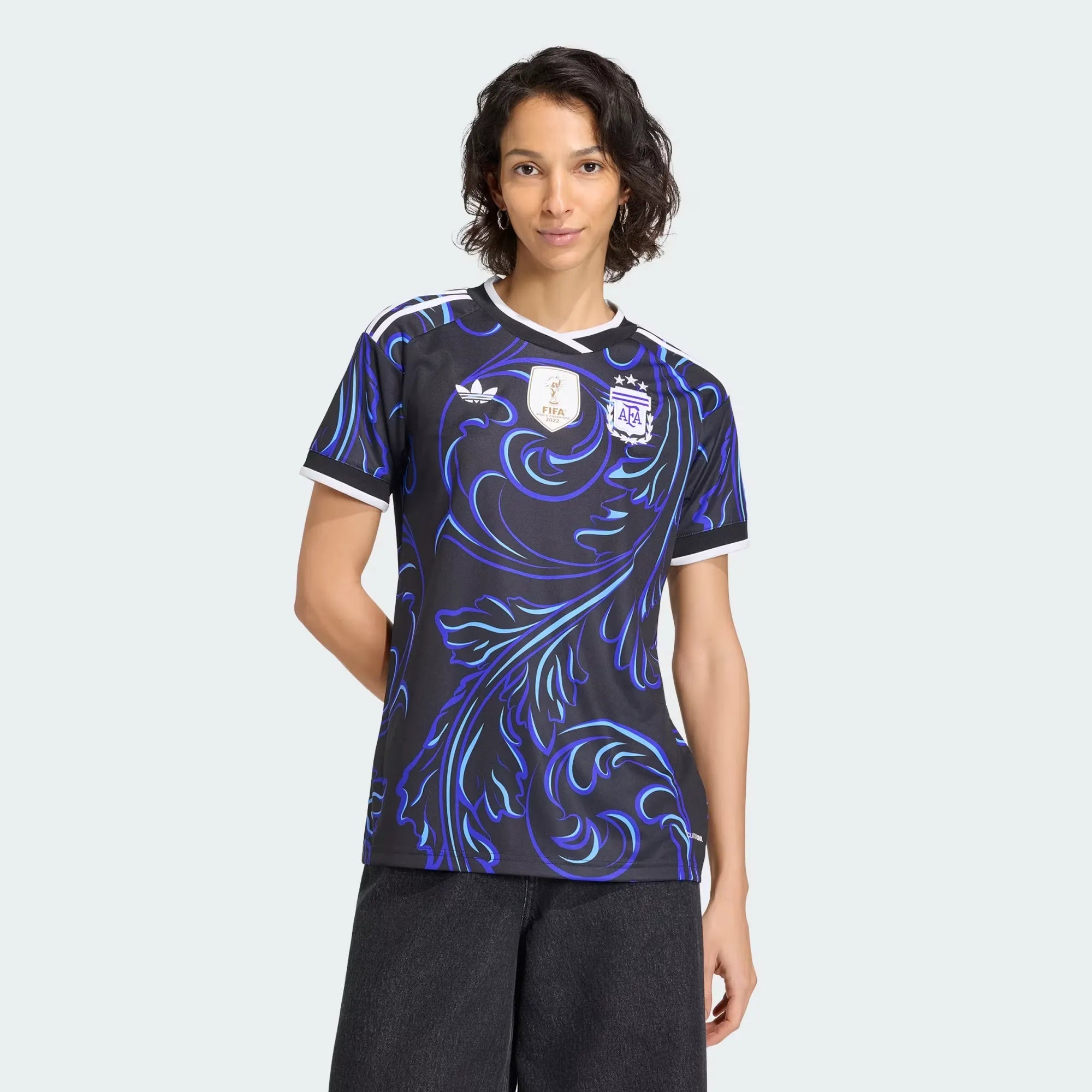 Argentina_26_Away_Jersey_Black_KB0639_21_model_2026-03-21T00-42-02-861Z Jersey Argentina Womens Away World Cup 2026 - Image 1