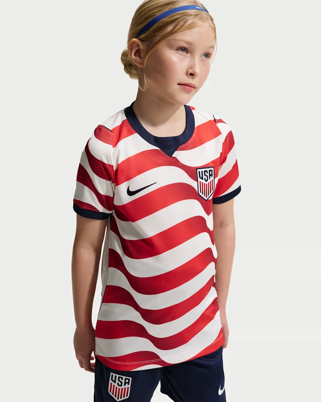 USA_Y_NK_DF_JSY_SS_STAD_HM Kids USA Home World Cup 2026 - Image 1