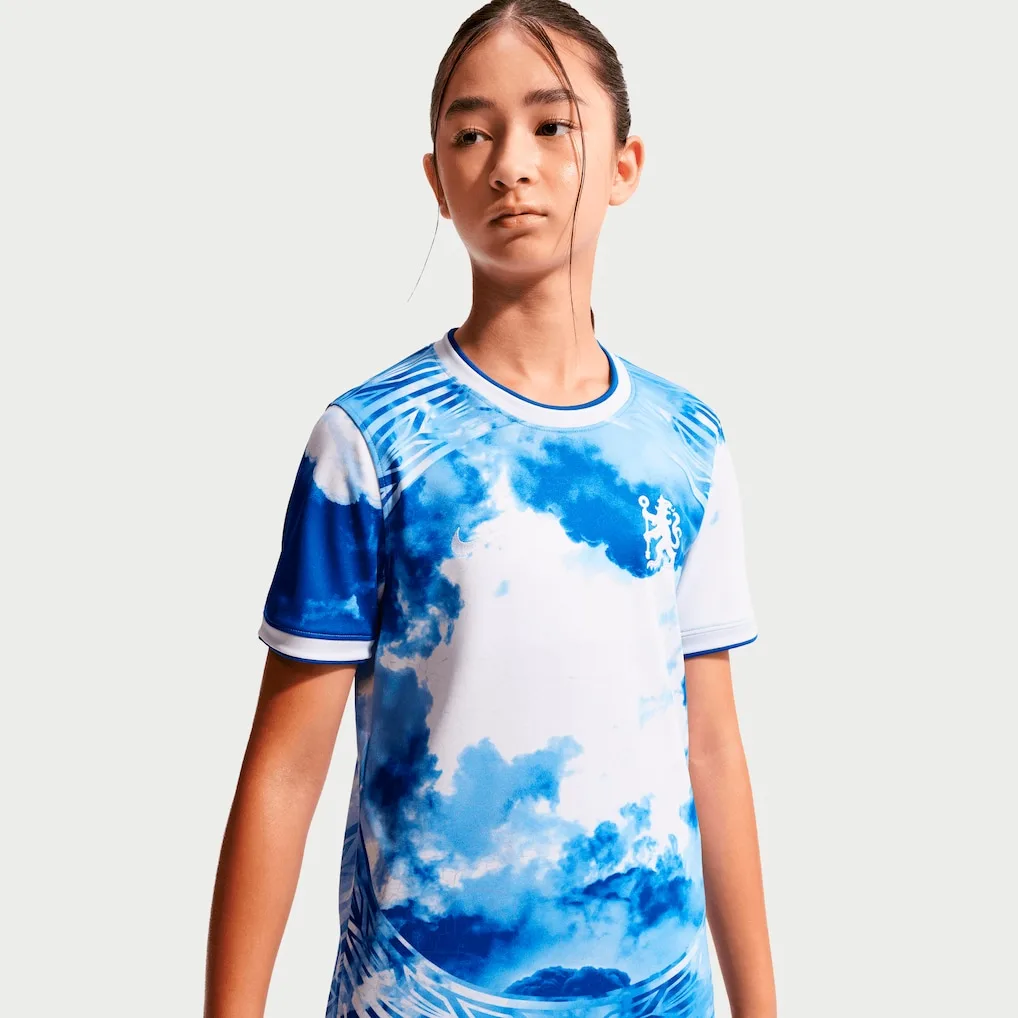mhrhhgkpwrjapupptrpi Chelsea 2026/27 Pre-Match Jersey – Kids - Image 1