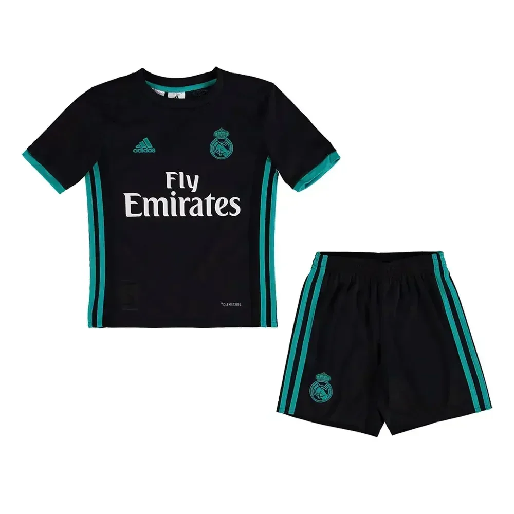icy34oth2lflgugxjhov Real Madrid 2017/18 Away Jersey Kids Kit – Retro Version - Image 1