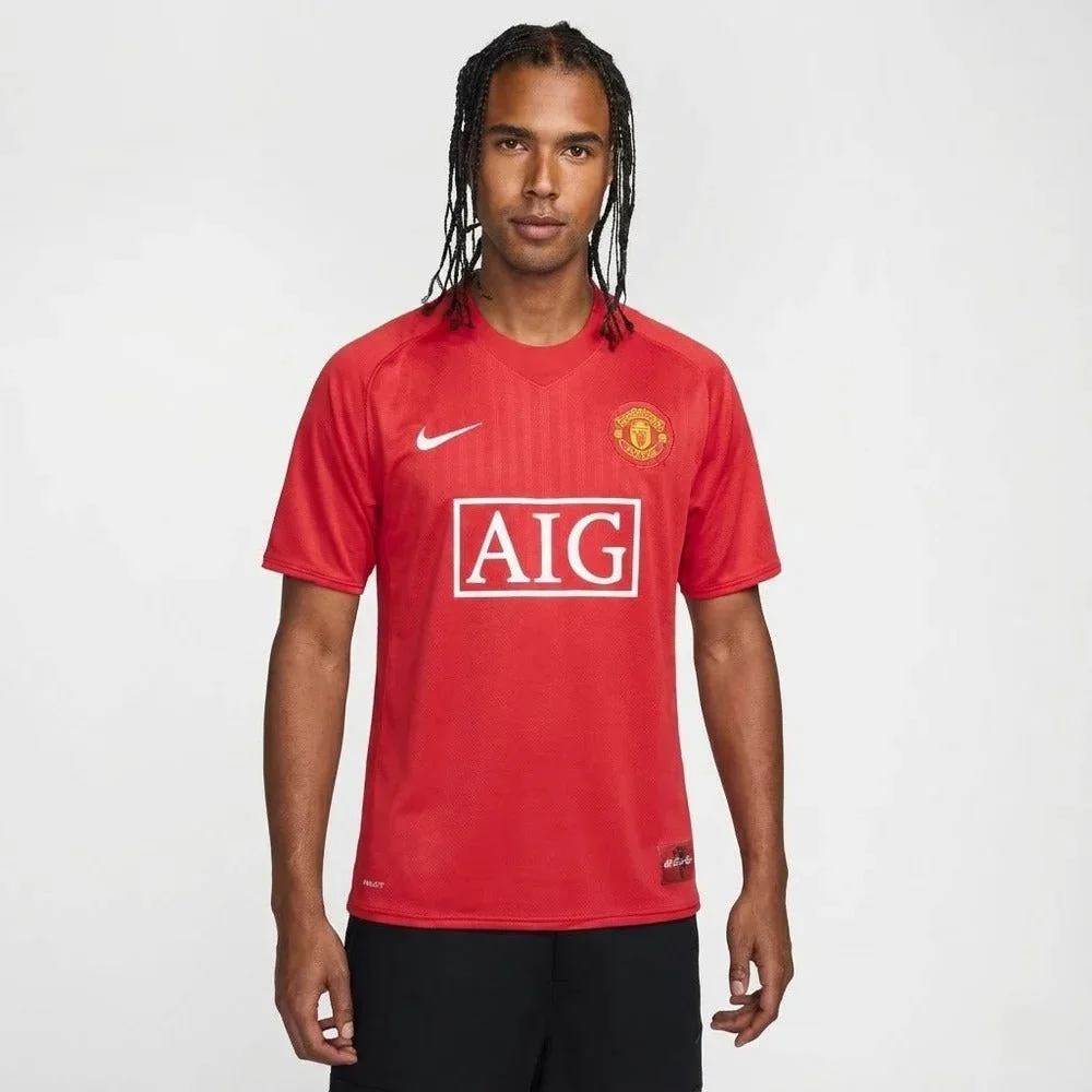 kygnxnifcsgtlcwbgqnj Manchester United 2007/08 Home Jersey Retro Version - Image 1