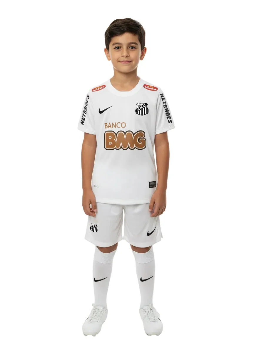 p9zr4bh5dqleuahqw4pz Santos 2012/13 Home Jersey Kids Kit - Retro Version - Image 1
